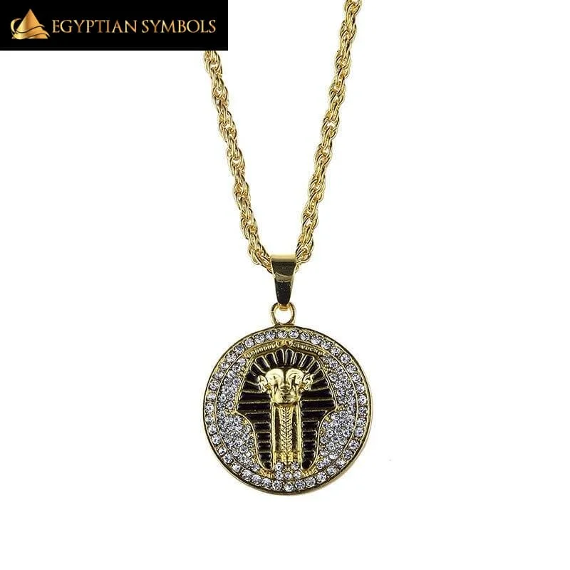 Best necklaces and pendants with infinity hearts for a romantic, eternal symbol-Round Egyptian Pharaoh Necklace