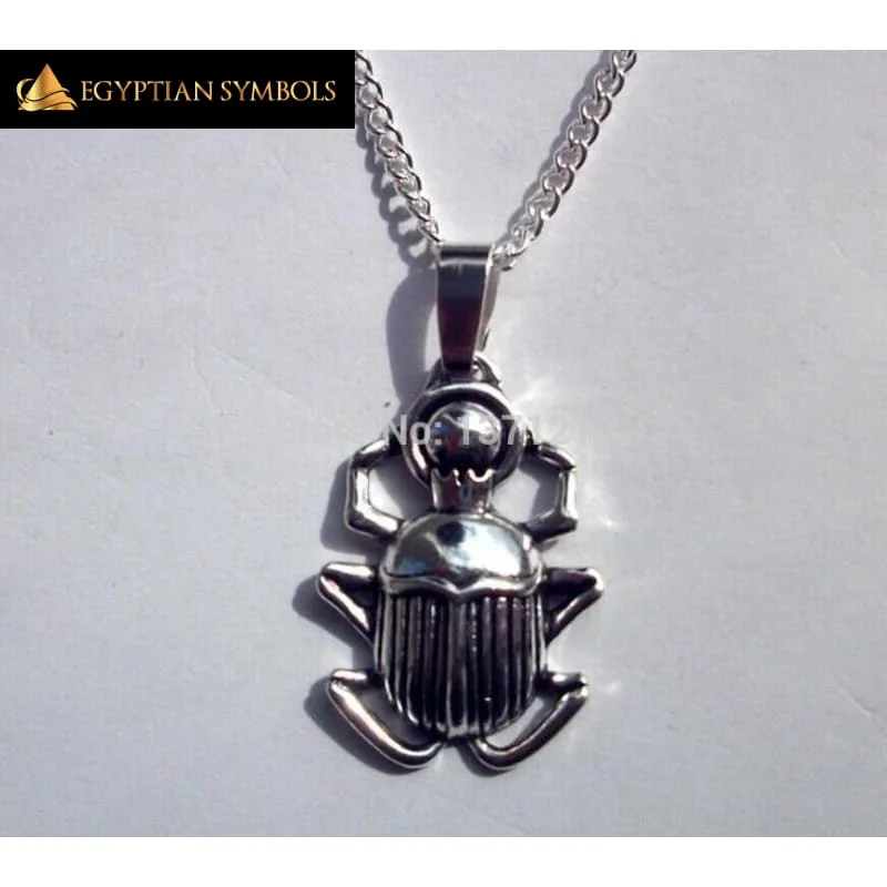 Stunning necklaces and pendants with sapphire gemstones for a luxurious blue hue-Egyptian Beetle / scarab Charms Necklace