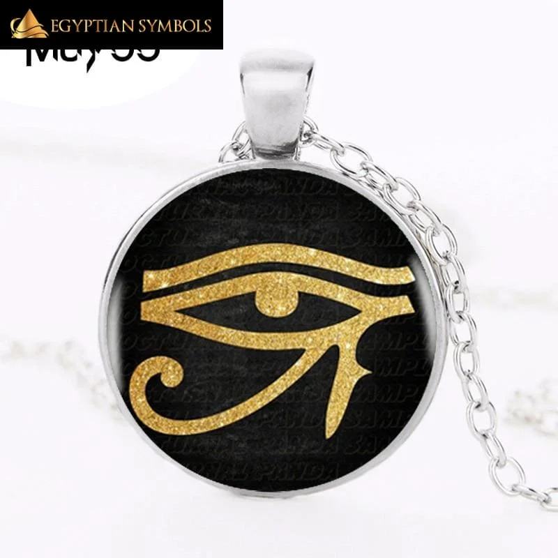 Personalized necklaces and pendants with name engravings for a custom touch-Ancient Egyptian Eye Necklace