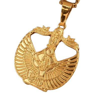 Best necklaces and pendants with gemstone clusters for a bold and colorful effect-Egyptian Cartouche Necklace [Goddess Isis]