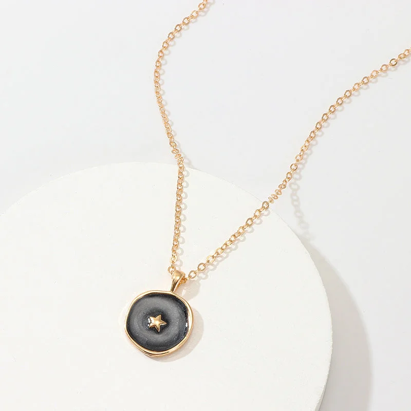 Elegant necklaces and pendants with infinity symbols for timeless designs-just-lil-things-artifical-black-necklace-jltn0138