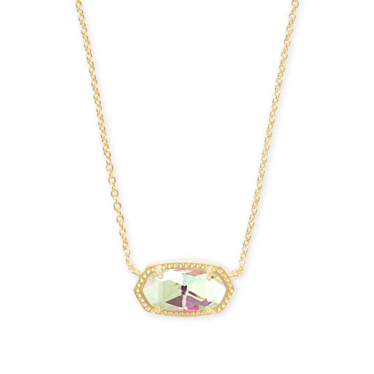 Best necklaces and pendants with zodiac signs for a celestial, astrology-inspired vibe-Kendra Scott Elisa Necklace in Gold with Dichroic Glass