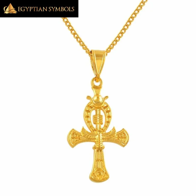 Best necklaces and pendants with intricate filigree for vintage-inspired elegance-Ankh Cross Pendant