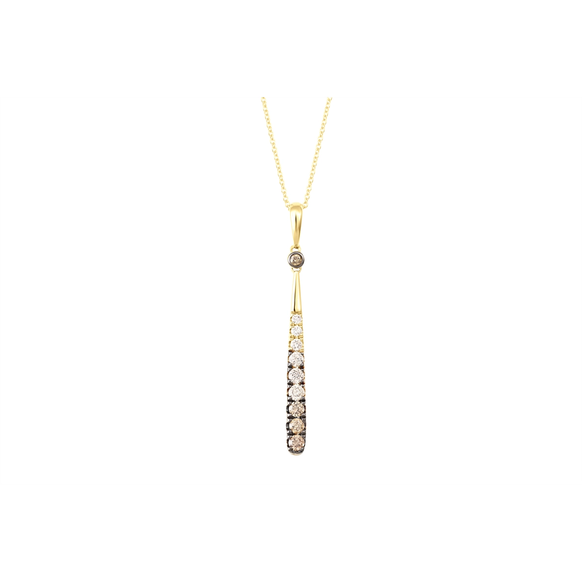 Best necklaces and pendants with minimalist pendants for a sleek, understated look-Le Vian 14K Honey Gold Chocolate Ombre Pendant Necklace with Diamonds