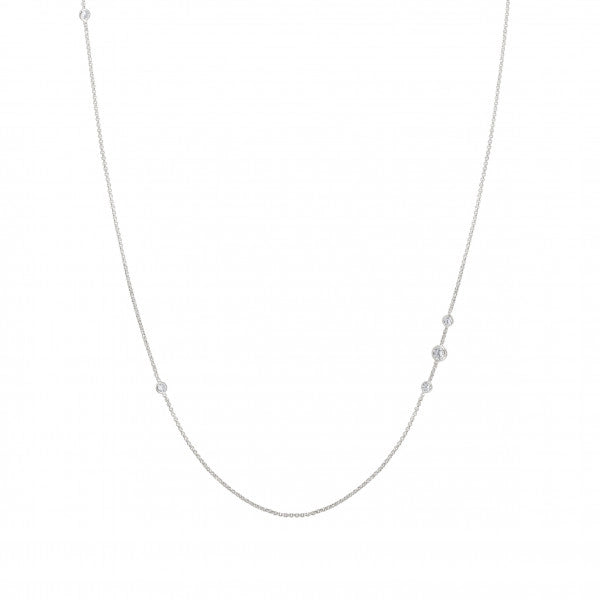 Best necklaces and pendants for everyday wear with minimalist designs-Nomination Bella Sterling Long Necklace with Round CZ