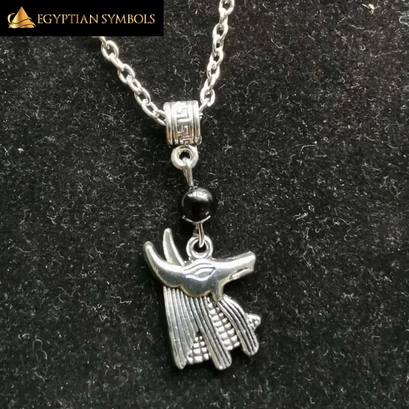 Best necklaces and pendants with personalized coordinates for a special keepsake-Anubis Jackal God Necklace