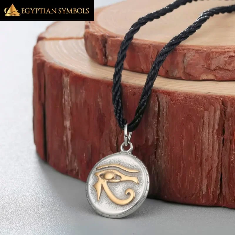 Best necklaces and pendants for weddings with matching designs for bride and groom-Eye Of Horus Symbol Necklace