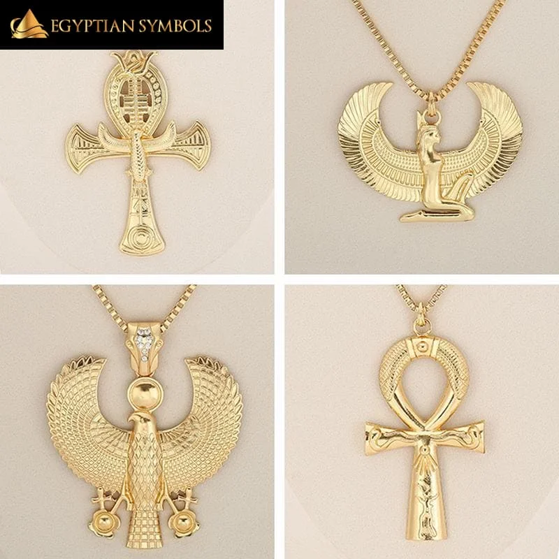 Best necklaces and pendants with art deco elements for a vintage, glamorous design-Nefertiti,Isis,Horus Necklaces