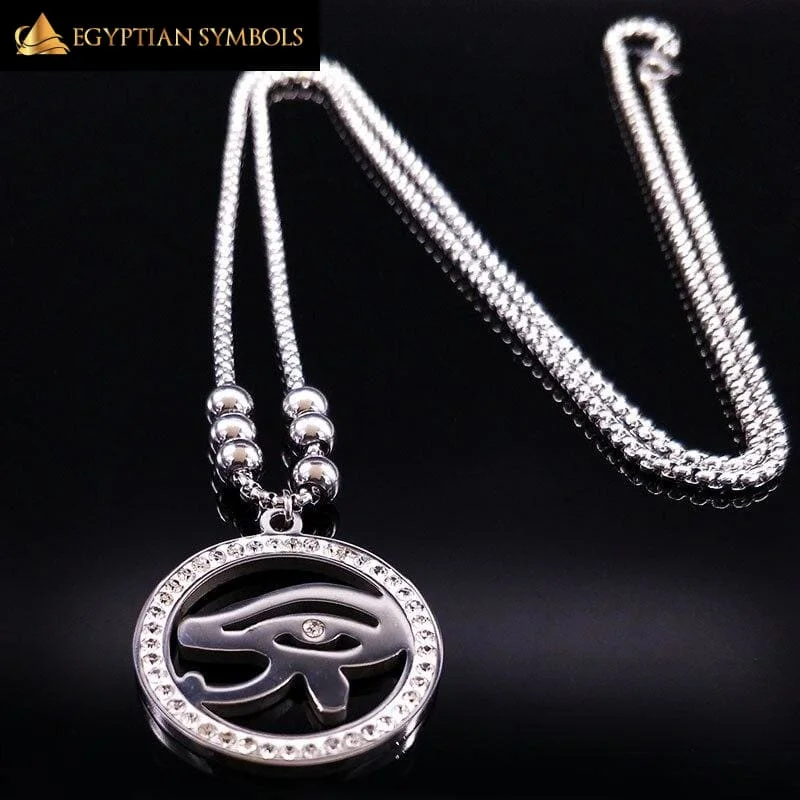 Beautiful necklaces and pendants with butterfly motifs for a whimsical style-Eye of Horus Necklace Original