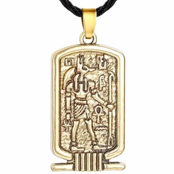 Best necklaces and pendants with zodiac signs for a celestial, astrology-inspired vibe-Egyptian Cartouche Necklace [Gold/Silver]