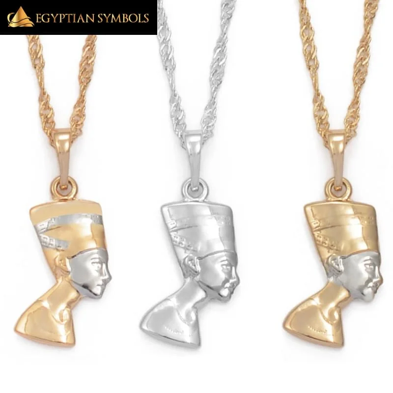 Best necklaces and pendants with silver chains for a sleek, timeless look-Small Egyptian Queen Necklace