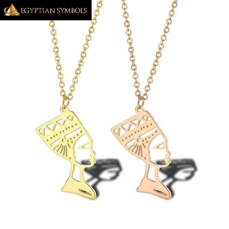 Best necklaces and pendants with layered designs for a chic, stacked look-Antique Nefertiti Necklace