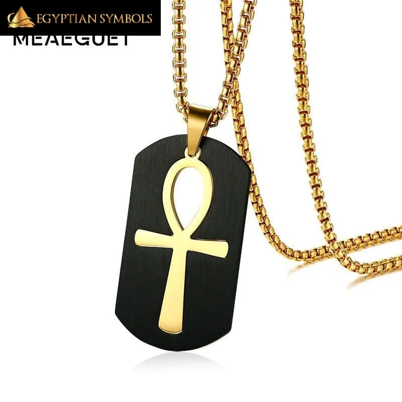 Necklaces and pendants with pearls for a classic and sophisticated touch-Ankh Cross Necklace