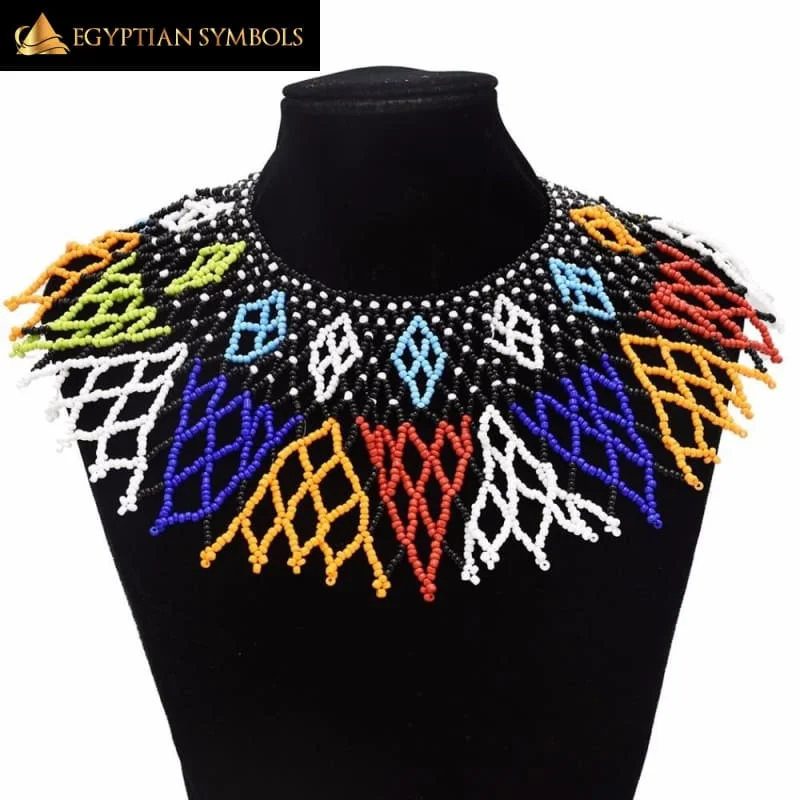 Best necklaces and pendants with sterling silver for an affordable yet stylish choice-Multicolor African Resin Beaded Necklace