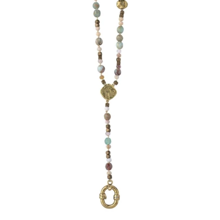 Beautiful necklaces and pendants with moon and star charms for a dreamy effect-Waxing Poetic Evolution Y Necklace with Opal, 35in