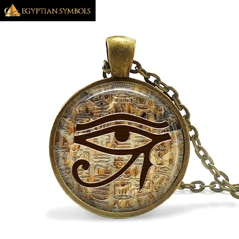 Best necklaces and pendants for everyday wear with minimalist designs-Eye of Horus Necklace Dome