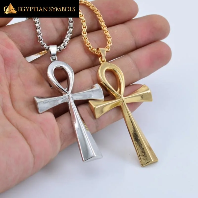 Necklaces and pendants with diamond pendants for a luxurious sparkling effect-Ankh Cross Pendant - Best quality