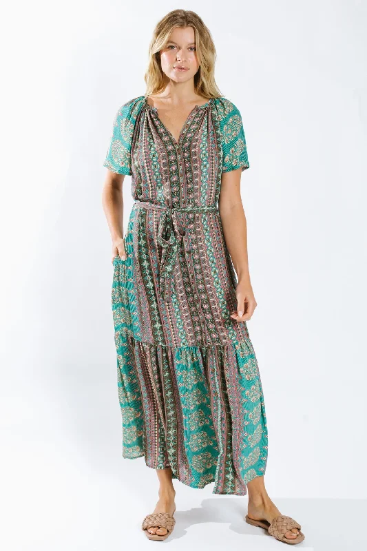 Sleeveless Dresses for Coolness -Nuha Belted Maxi Dress