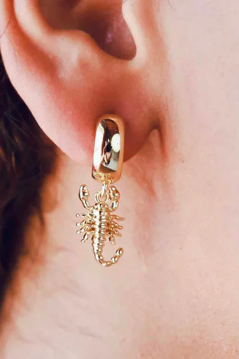 Drop Earrings for Formal Attire -Scorpion Earrings