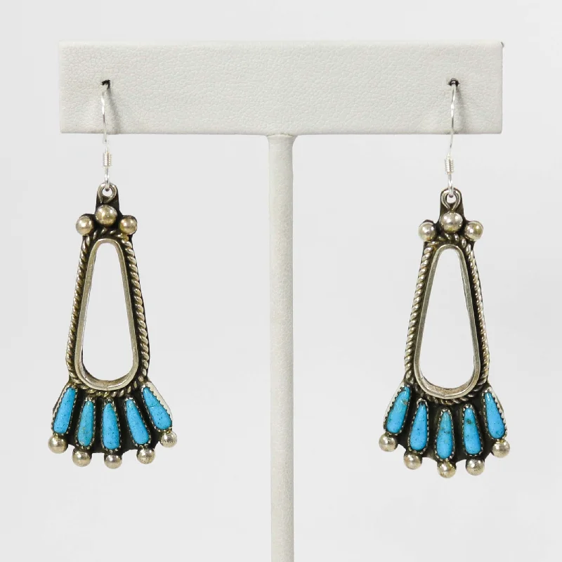 Lightweight Drop Earrings for All Day -Kingman Turquoise Earrings