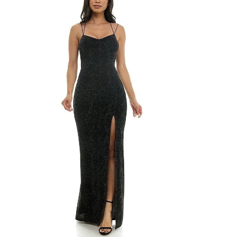 Resort Dresses for Vacation -Speechless Womens Juniors Full Length Slit Maxi Dress