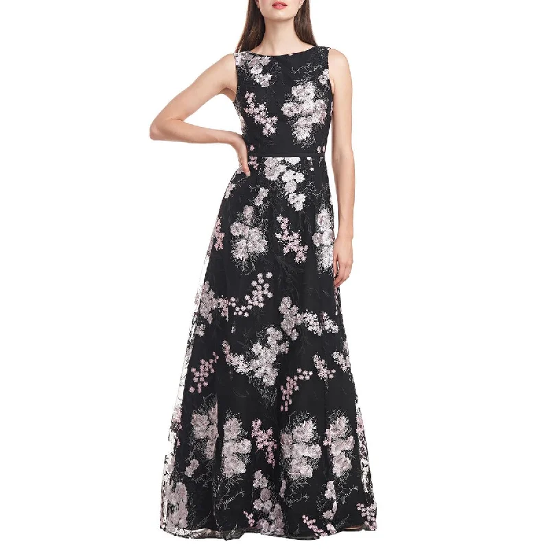 Sheath Dresses for Sophisticated -JS Collections Womens Catalina Embroidered Floral Evening Dress