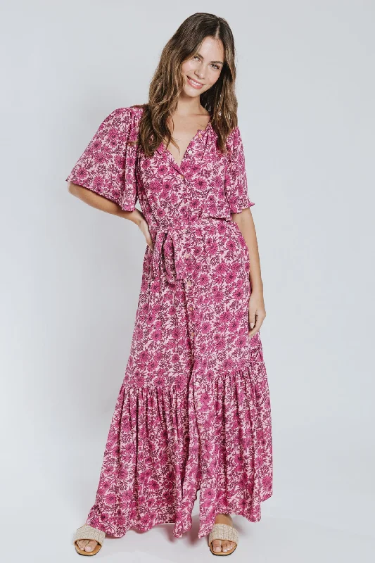 Shift Dresses for Simple Look -Sonia Belted Maxi Dress