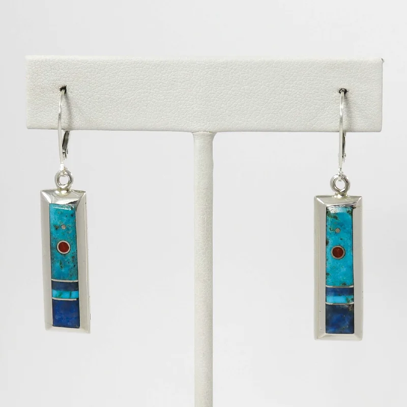 Drop Earrings for Prom Night -Inlay Earrings