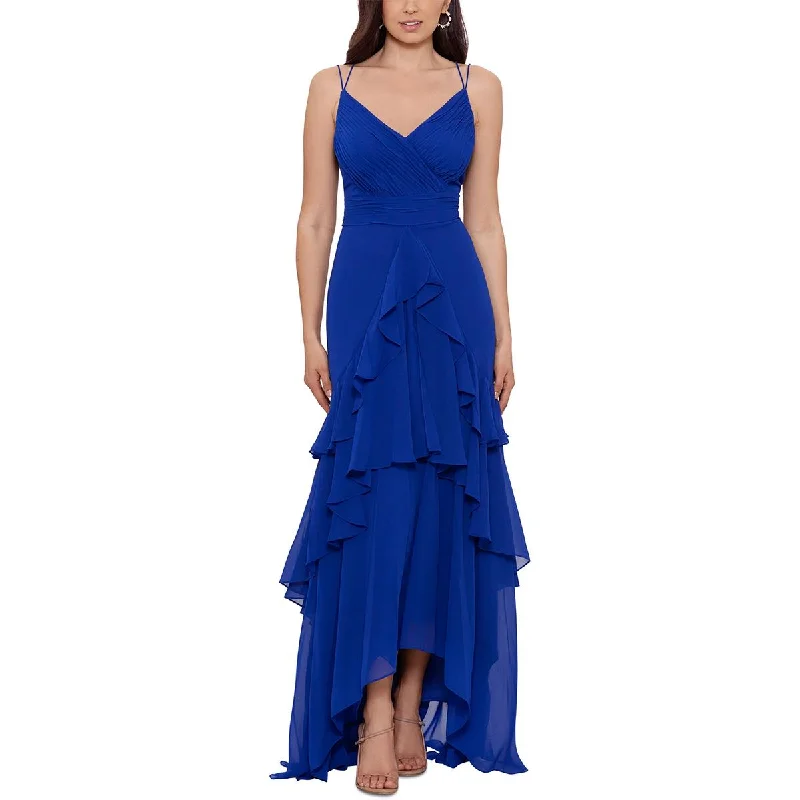 Resort Dresses for Vacation -Xscape Womens Hi-Low Long Evening Dress