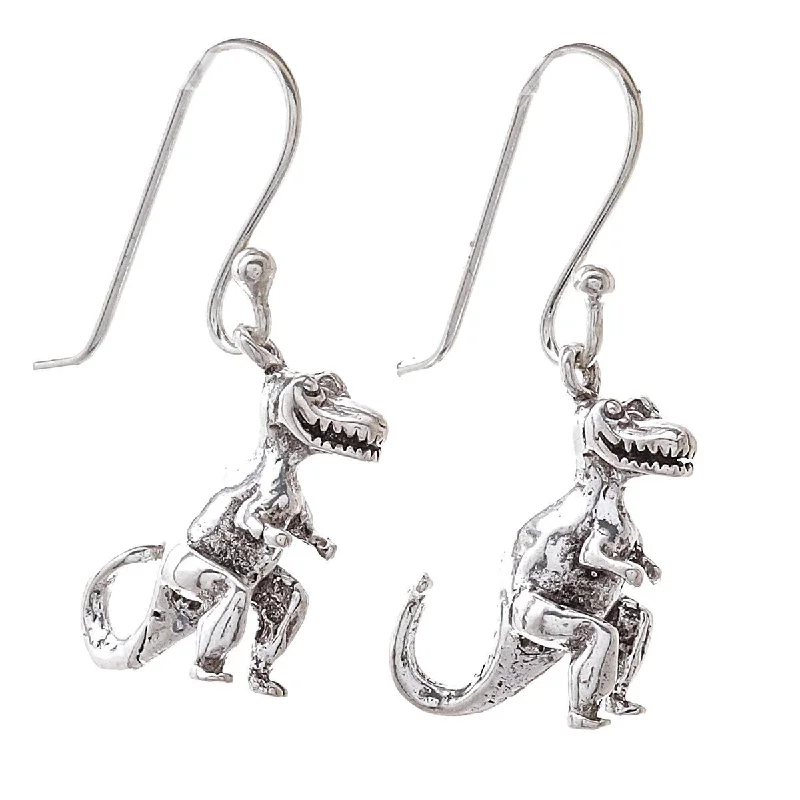 Drop Earrings for Party Look -NOVICA Dinosaur King, Sterling silver dangle earrings - 1.2*0.5