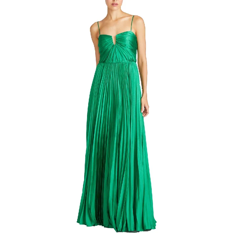 Christmas Dresses for Holiday -ML Monique Lhuillier Womens Satin Full Length Evening Dress