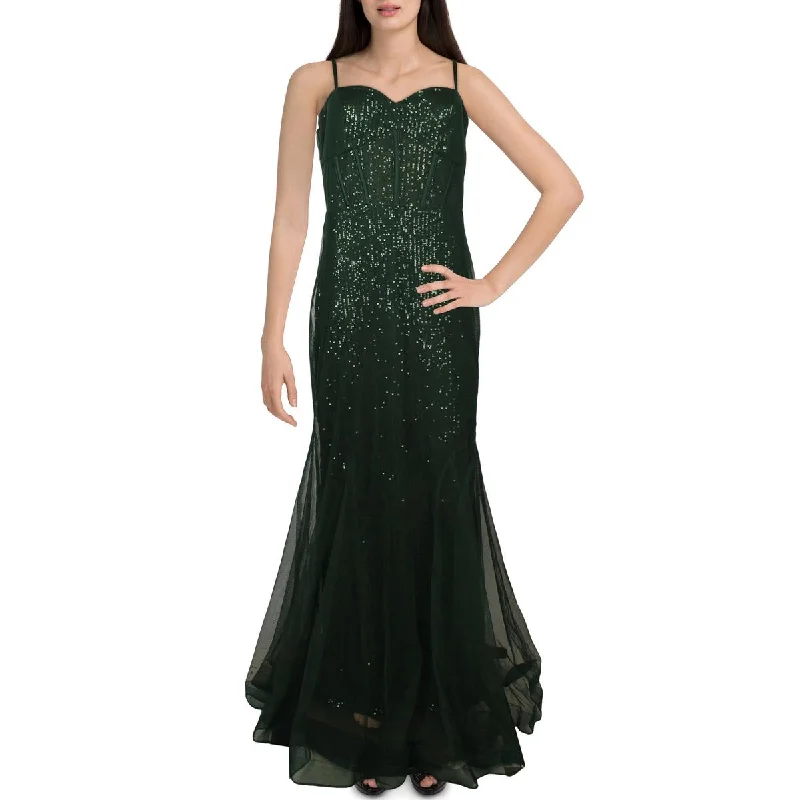 Graduation Dresses for Milestone -Xscape Womens Sequined Long Evening Dress