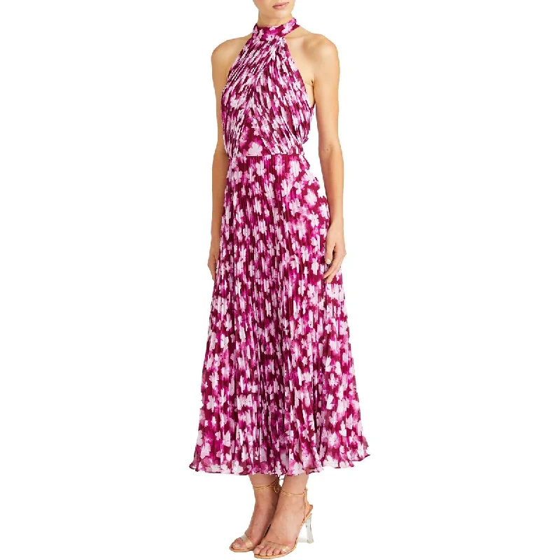 Valentine's Day Dresses for Romance -ML Monique Lhuillier Womens Pleated Tea Length Midi Dress