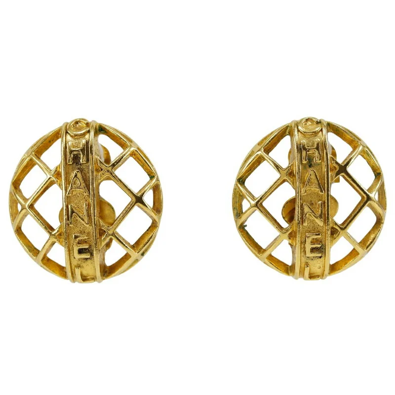 Screw Back Drop Earrings for Security -Chanel  Metal Clip Earrings (Pre-Owned)