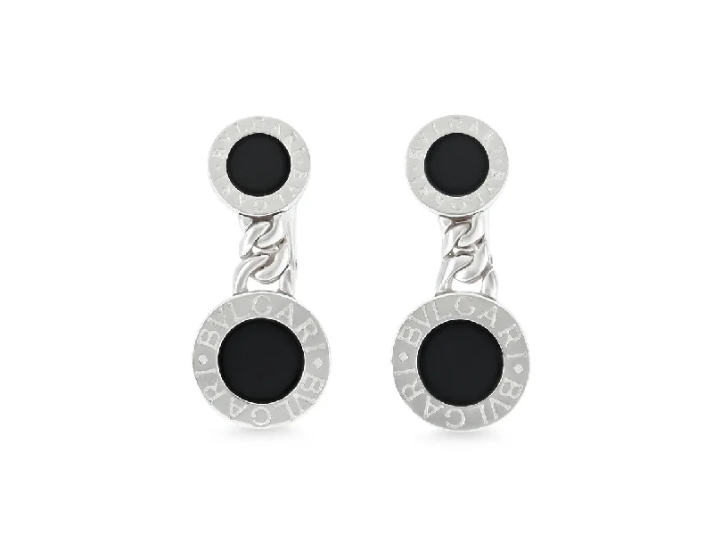 Waterproof Drop Earrings for Outdoor -Bulgari Onyx Earrings in 18K White Gold