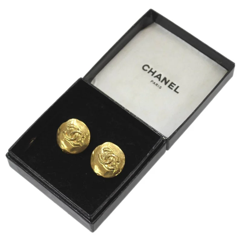 Drop Earrings with Vine Designs -Chanel  yellow  (18K) Clip Earrings (Pre-Owned)