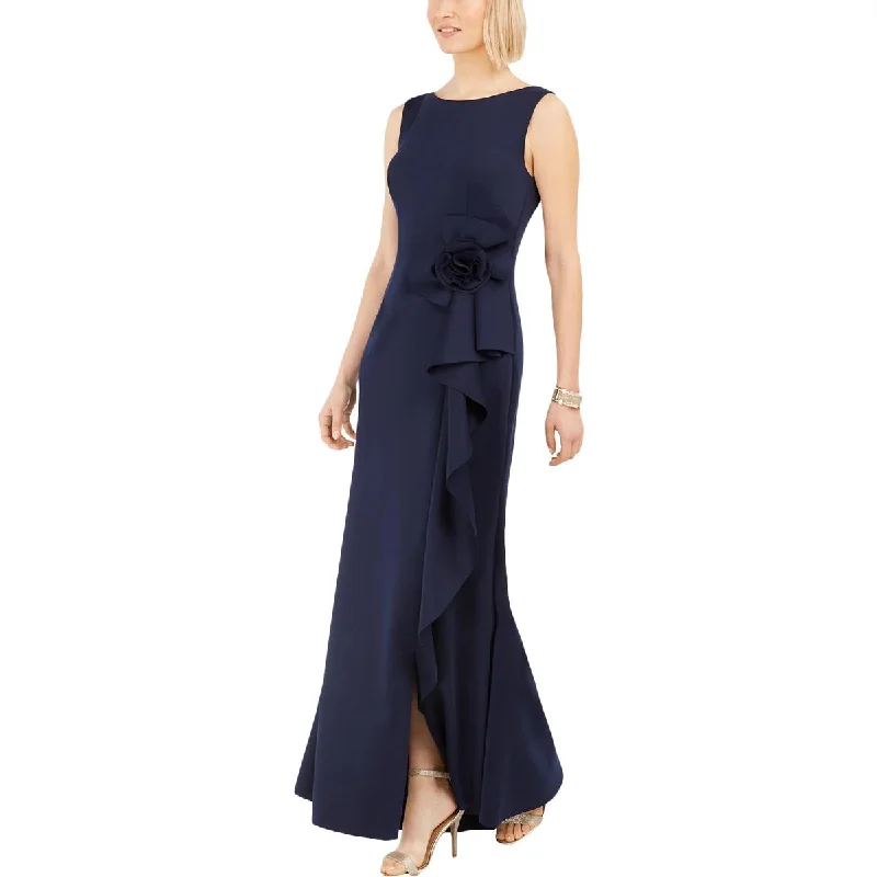 Maximalist Dresses for Bling -Jessica Howard Womens Petites Ruffled Long Maxi Dress