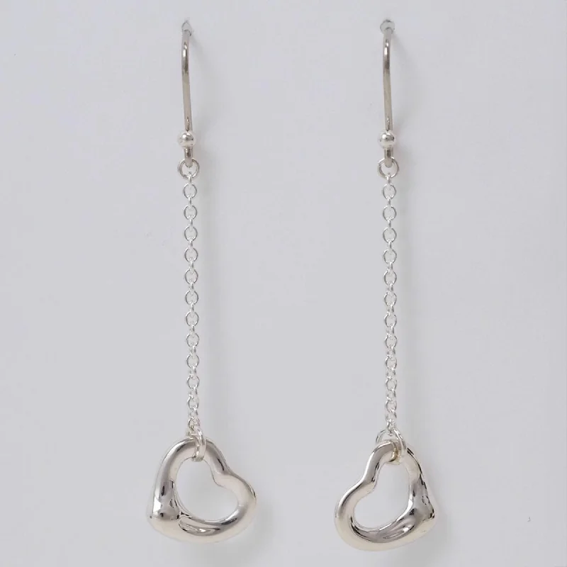 Heart Shaped Drop Earrings for Love -Tiffany   925 Drop Earrings (Pre-Owned)