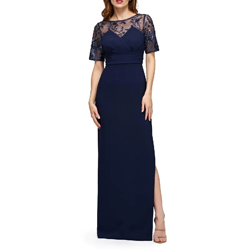 Off-shoulder Dresses for Feminine -JS Collections Womens Vanessa Embellished Embroidered Evening Dress