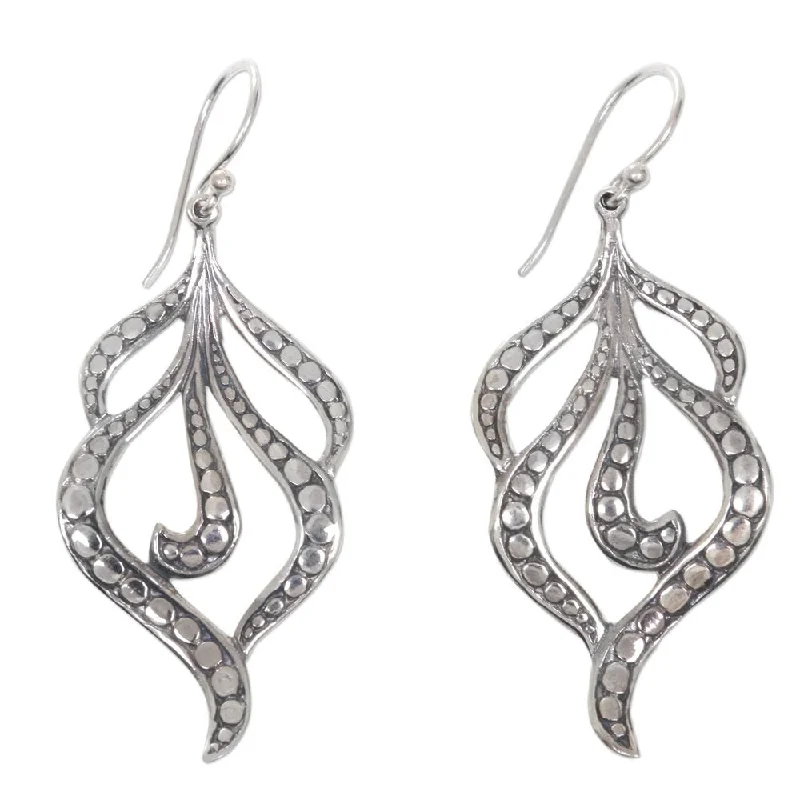 Adjustable Drop Earrings for Custom Fit -Sterling Silver 'Tassels' Earrings