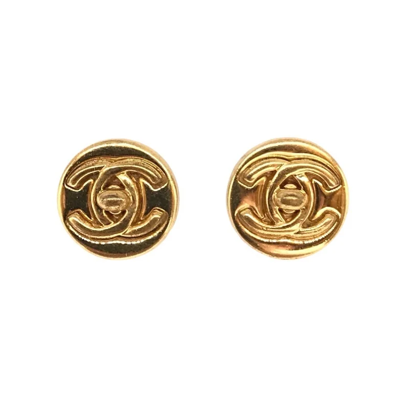 Drop Earrings with Symbolic Elements -Chanel Metal Clip Earrings (Pre-Owned)