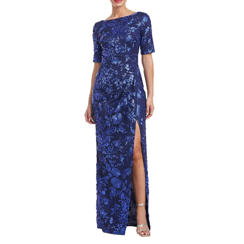 Graduation Dresses for Milestone -JS Collections Womens Sequin Embroidered Evening Dress