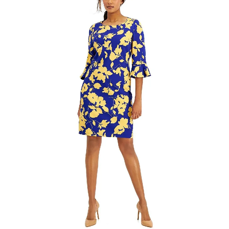 Capri Dresses for Playful -Kasper Womens Fitted Printed Sheath Dress