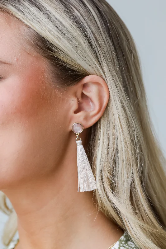 Best hoop earrings with vintage-style detailing for a nostalgic and timeless look-FINAL SALE - Claudia Gold Tassel Earrings