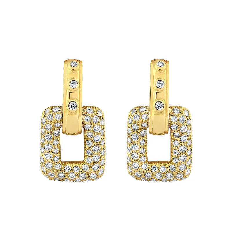 Hoop earrings with luxe velvet finishes for a rich and luxurious touch-Earrings- Diamond