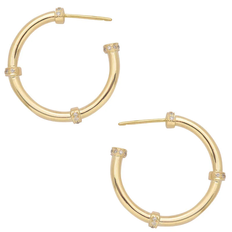 Best hoop earrings with geometric shapes for a modern and artistic appeal-Earrings- Diamond