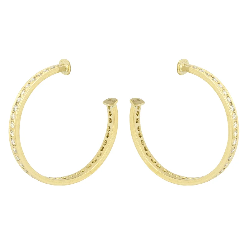 Best hoop earrings with minimal embellishments for a sleek and modern look-Earrings - Diamond