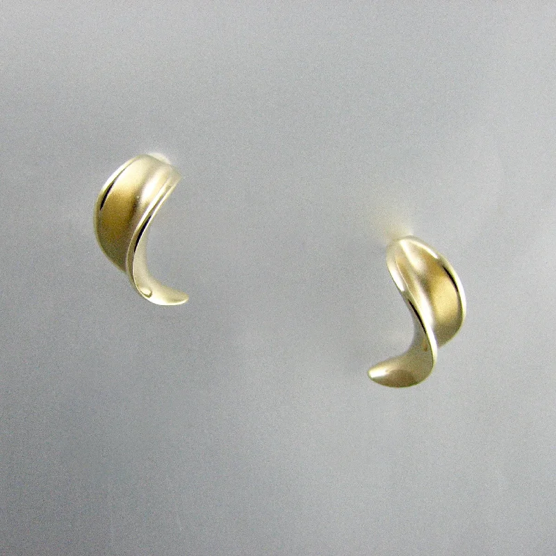 Best hoop earrings with crescent-shaped designs for a bold, moon-inspired style-Twisty Wave Earrings