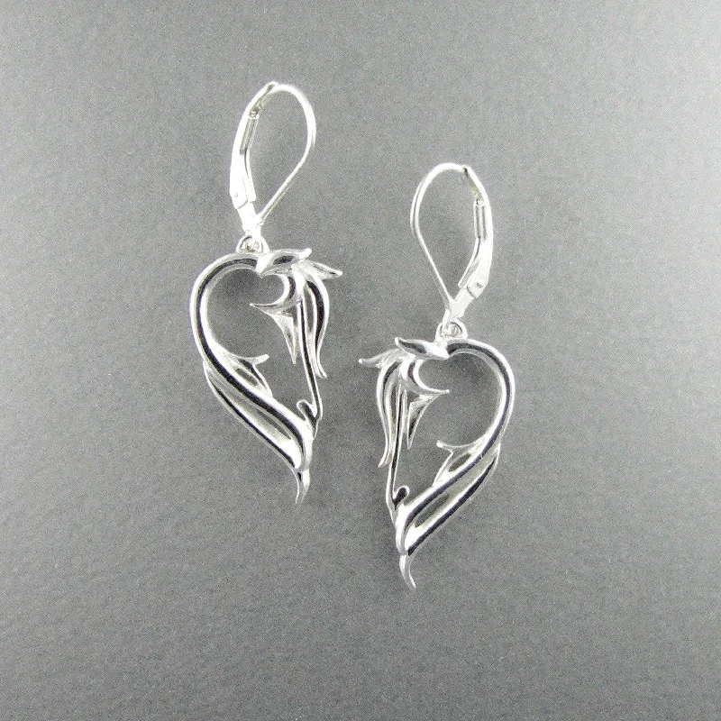 Hoop earrings with satin finishes for a smooth and elegant appearance-Waterhorse Earrings